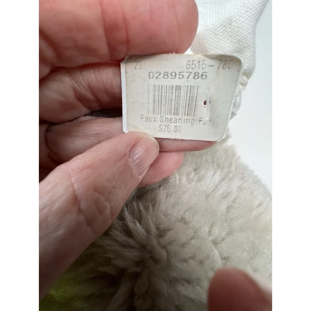 Pottery Barn Faux Shearling Fur KING Sham  NWOT OPEN Pkg